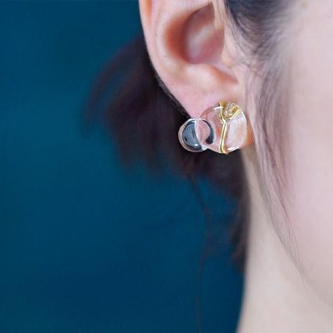 HARIO Handmade Jewelry- Water Surface Earrings (HAA-HA-001P) - GLUE Associates