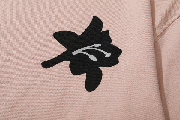 Lily logo cotton t-shirt - pink - GLUE Associates