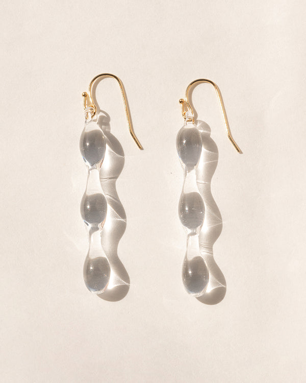 HARIO Handmade Earrings -Floating water - GLUE Associates