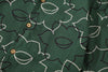 Floral pattern shirt - crowded daffodils green - GLUE Associates