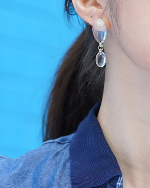 HARIO Handmade Jewelry - Oval shaped earrings - GLUE Associates