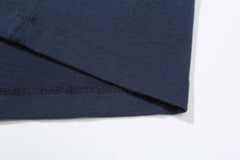 Vintage and Republic - Super soft suede finish T-shirt - Navy