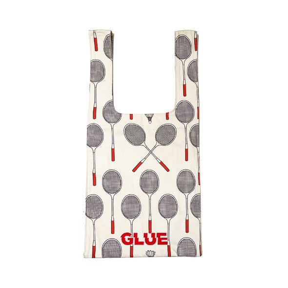 Retro sports canvas vest tote bag - badminton - GLUE Associates