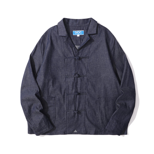 Japanese denim chi knot jacket - GLUE Associates