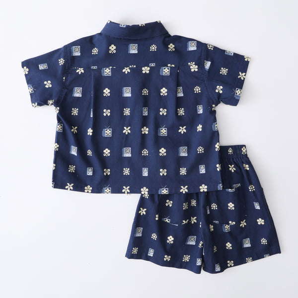 Kids' shirt and short set - digital blossom - GLUE Associates