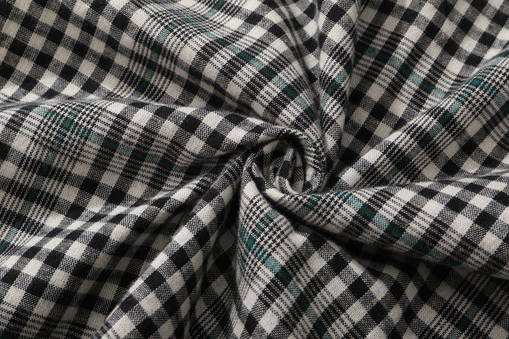 Incense harbour brushed small checks pullover shirt