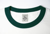 2-tone highlighted swallow sunrise cotton t-shirt - green - GLUE Associates