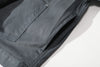 close up of side seam pocket on a Hong Kong made GOC Studio steel blue Japanese cotton twill oriental jacket