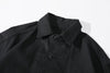 ih black french work jacket classic collar and neck design
