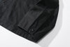 ih black french work jacket special shaped sleeve cuffs and corozo button 