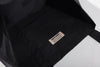 close up of premium water repellent lightweight nylon fabric texture on incense harbour black tote