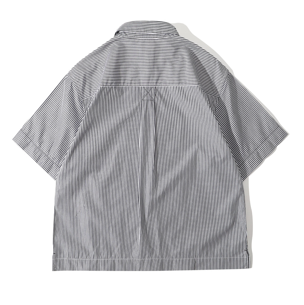 black stripe summer shirt back view