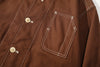 close up of the vintage style watch pocket compartment on chest with contrast stitching