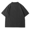 ih charcoal relaxed fit bird claw sailor over shirt full back view
