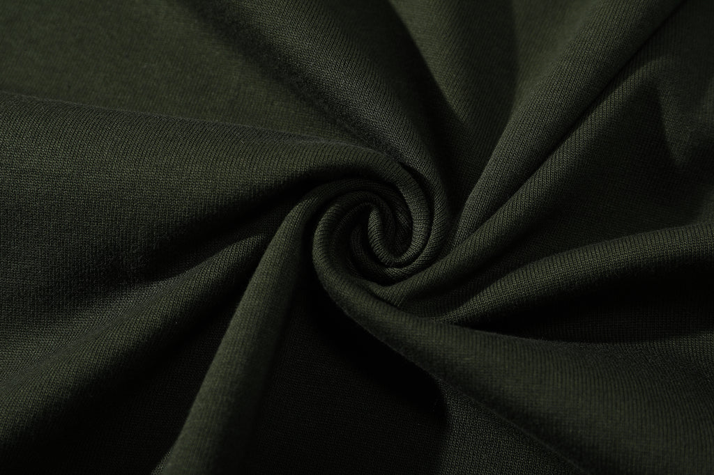 close up of ih charcoal jumper premium cotton knit fabric
