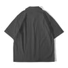 ih charcoal relaxed fit boxy cut summer shirt full back view