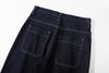 ih denim blue wide pants classic back patch pockets