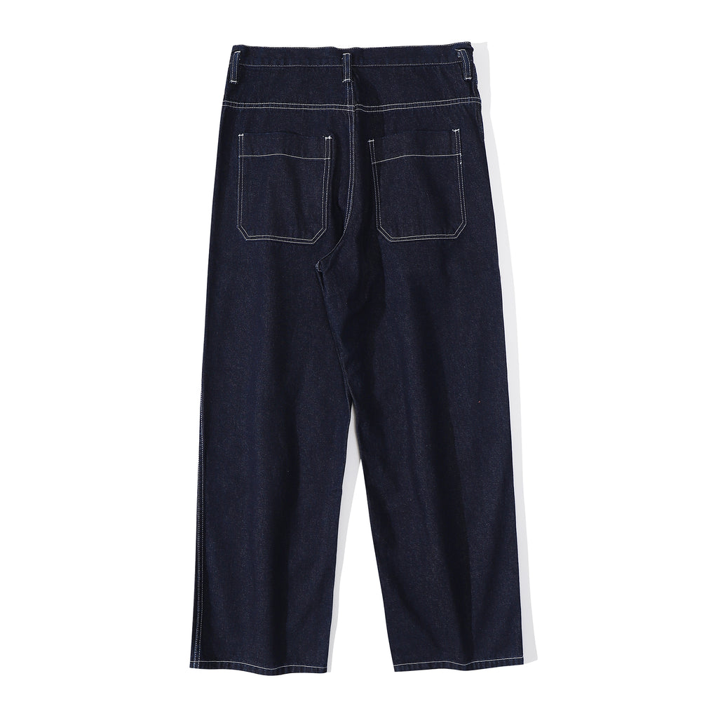 ih denim pants full back view