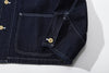 ih denim japanese cotton workwear jacket sleeve cuffs