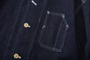 ih denim japanese cotton workwear jacket chest pocket design