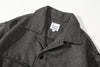 ih grey herringbone wool jacket classic collar and neckline details