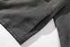 ih grey herringbone wool jacket functional side pockets detail