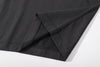ih grey cotton t shirt straight bottom hem
