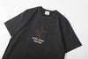 ih grey cotton t shirt double needle stitched short sleeve cuffs