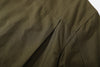 ih hunter green cotton sateen shirt whit pleat