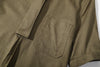 ih hunter green cotton shirt dress neat left front chest patch pocket
