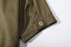 ih hunter green cotton shirt dress relaxed short sleeve cuff