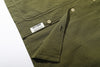 ih hunter green seersucker shirt straight bottom hem and brand woven label