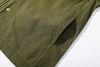 close up view of the minimalist hidden side pockets design
