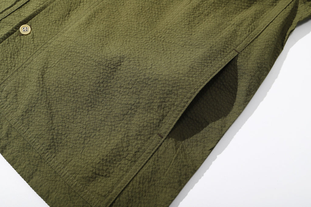 close up view of the minimalist hidden side pockets design