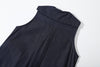 ih japanese denim dress classic box pleat at center back for added comfort and volume