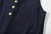 ih japanese denim dress classic front chest patch pocket