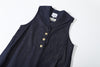 ih japanese denim dress sailor collar and corozo button closure