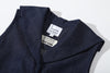 ih japanese denim dress detailed front view of the sailor collar