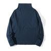 ih charcoal cotton turtle neck jumper full back view