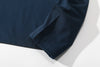 ih navy cotton jumper sleeve cuffs design