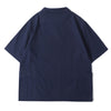 ih navy cotton sailor over shirt full back view
