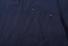 ih navy cotton shirt detailed view of the front chest pocket