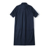 ih navy cotton twill shirt dress full back view