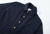 ih navy cotton shirt dress classic shirt collar and front corozo button
