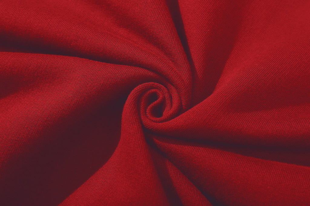 ih soft 100 percent cotton red jumper fabric