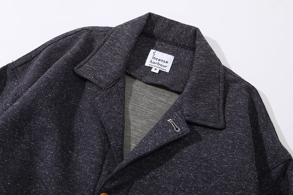 ih stone blue crop work jacket classic collar