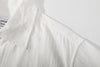 ih textured white cotton shirt of the clean shoulder seam construction
