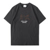 ih regular fit suede finished cotton tattoo inspired fencing in white front view