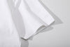 relaxed short sleeve cuffs with clean double needle stitching