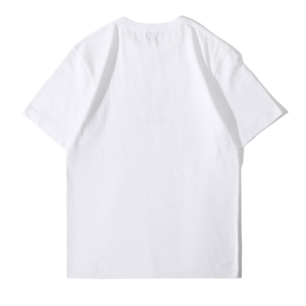 ih white regular fit suede finished cotton full back view